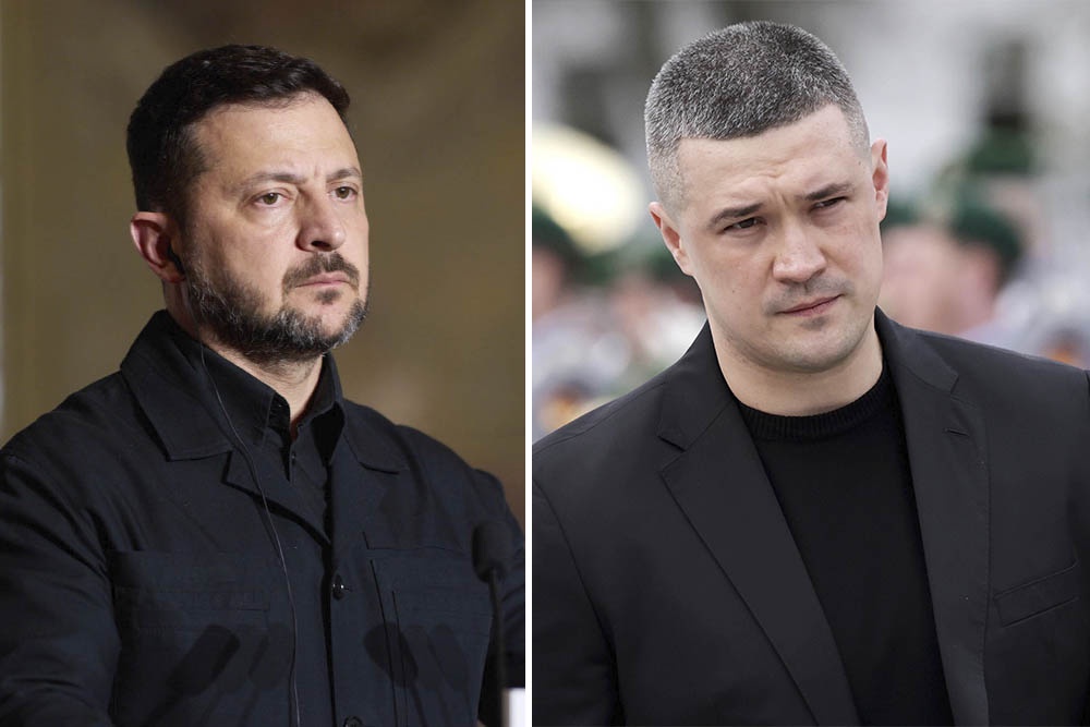 Владимир Зеленский и министр обороны Украины Михаил Федоров. Владимир Зеленский и министр обороны Украины Михаил Федоров.