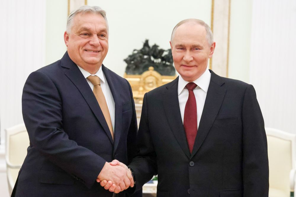 Виктор Орбан и Владимир Путин во время переговоров в Кремле 28 ноября 2025 года Виктор Орбан и Владимир Путин во время переговоров в Кремле 28 ноября 2025 года