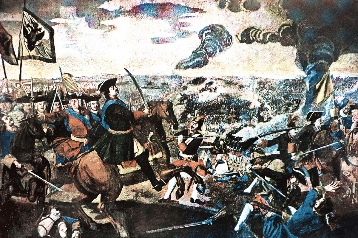 М. Ломоносов. Мозаика. Полтавская баталия". (Северная война 1700-1721 годов).