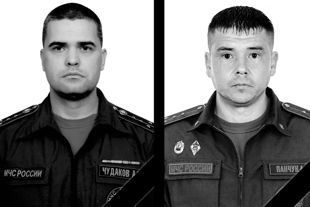 Капитан внутренней службы Антон Чудаков (начальник отделения) и капитан внутренней службы Александр Панчук (старший инженер). Капитан внутренней службы Антон Чудаков (начальник отделения) и капитан внутренней службы Александр Панчук (старший инженер).