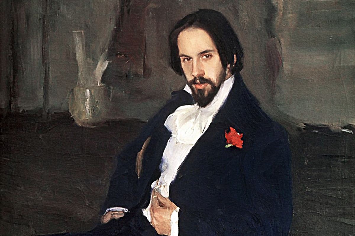 Б. Кустодиев. Портрет Ивана Яковлевича Билибина. 1901 год.