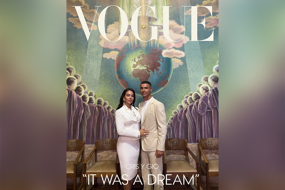 Издание Vogue опубликовало первые свадебные фотографии Криштиану Роналду и Джорджины Родригес.
