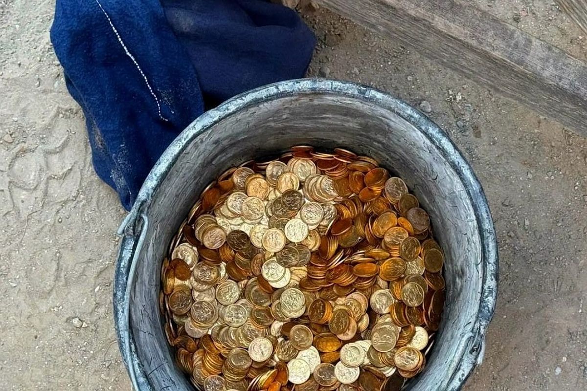 Часть обнаруженного клада.