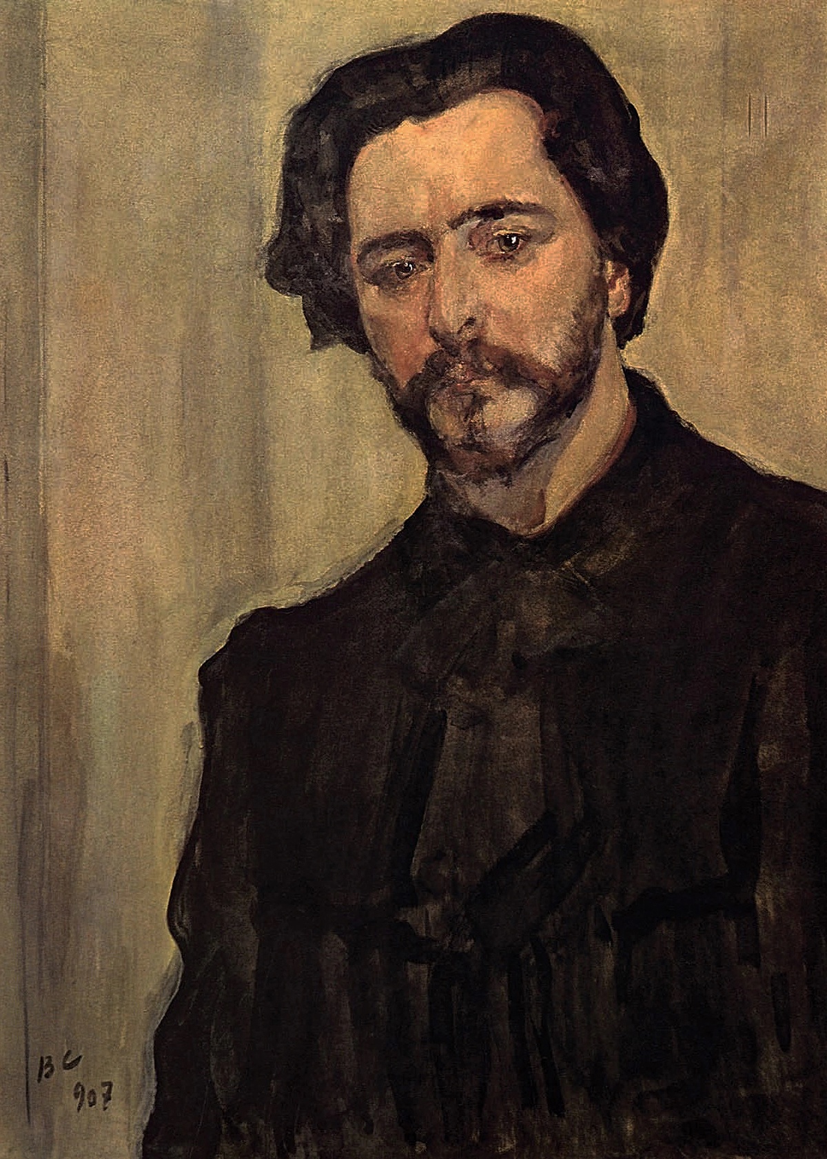 В. Серов. Портрет писателя Леонида Андреева. 1907 В. Серов. Портрет писателя Леонида Андреева. 1907