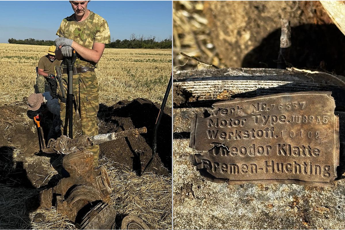 Находка двух враждующих крыльев в одной локации - событие чрезвычайно редкое. По номеру немецкого самолета можно будет установить судьбу экипажа. Находка двух враждующих крыльев в одной локации - событие чрезвычайно редкое. По номеру немецкого самолета можно будет установить судьбу экипажа.