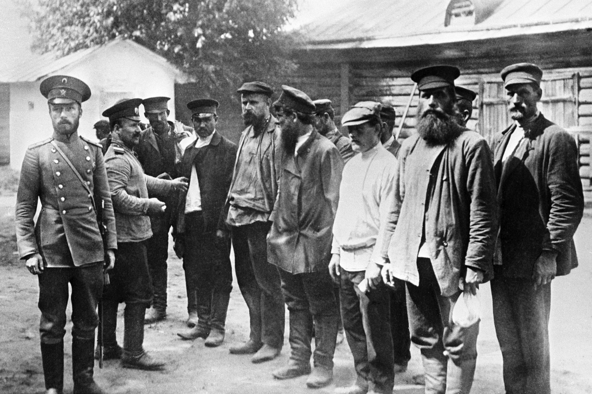 Знакомство с мобилизованными во время Первой мировой войны. 1915 год.