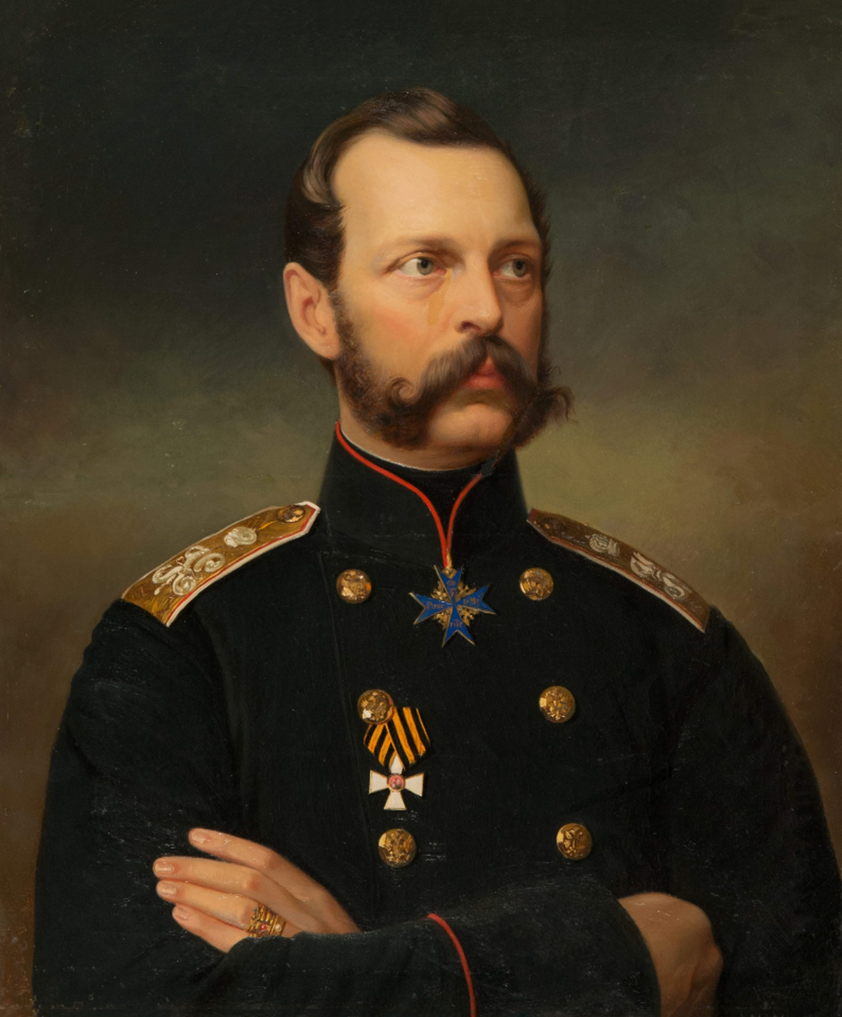 Неизвестный художник. Портрет Александра II. Последняя четверть XIX в Неизвестный художник. Портрет Александра II. Последняя четверть XIX в