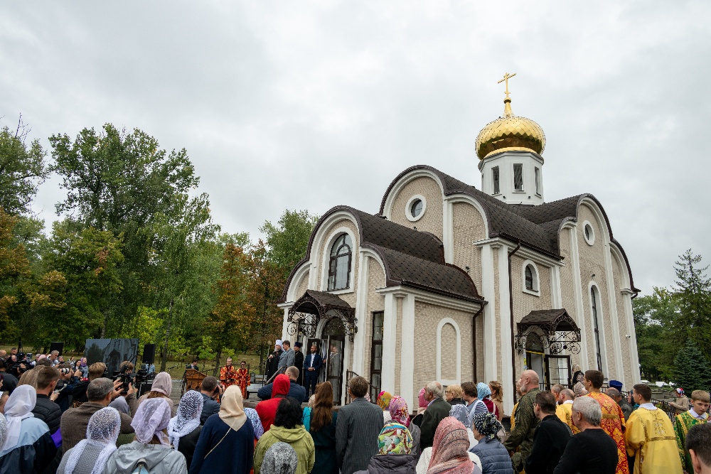 Инклюзивный храм находится в парке Памяти Белгорода.