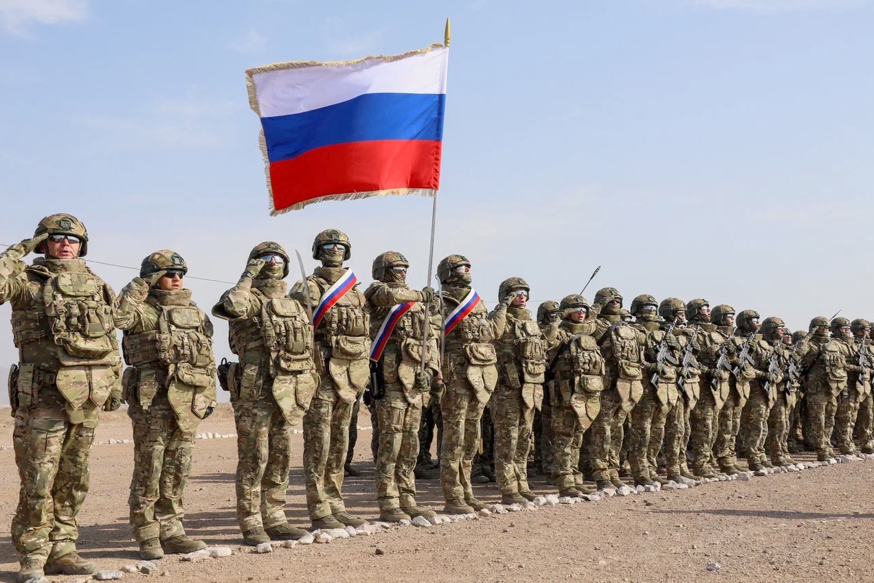 Российские военные на полигоне "Коктал" в Казахстане во время боевых учений "Рубеж-2026".
