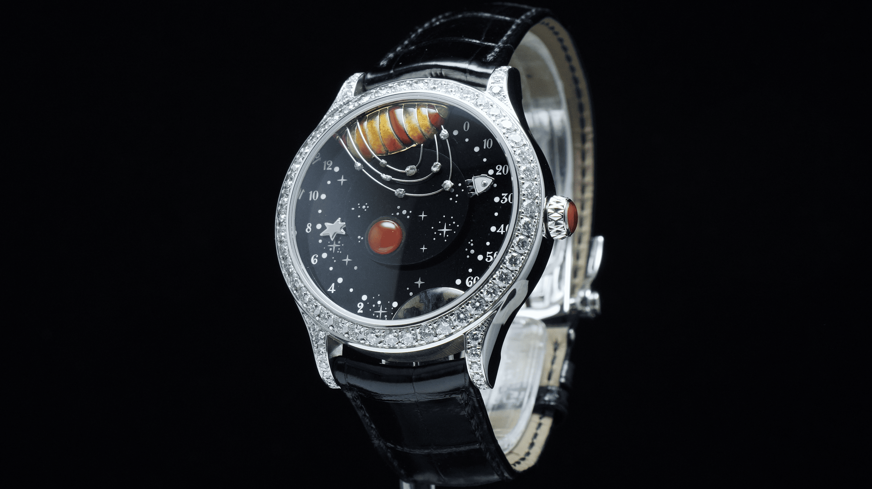 Van Cleef & Arpels, часы с изображением Солнечной системы. Van Cleef & Arpels, часы с изображением Солнечной системы.