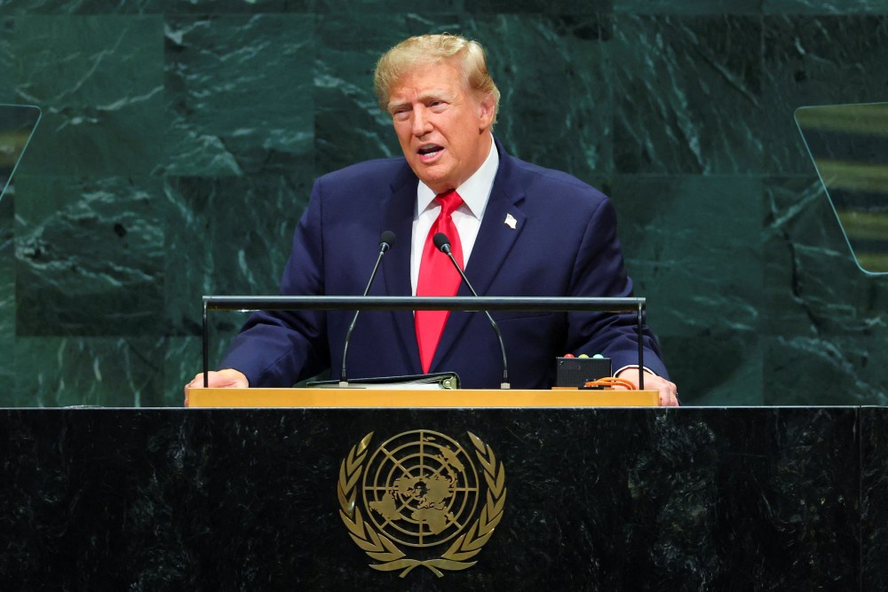 Президент США Дональд Трамп выступает на 81-й сессии Генеральной Ассамблеи ООН Президент США Дональд Трамп выступает на 81-й сессии Генеральной Ассамблеи ООН