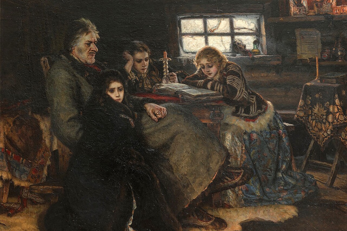 Александр Меншиков умер в Березове в 1729 году, находясь в ссылке вместе с семьей - женой и детьми. На фото: "Меншиков в Березове" (1883) кисти Василия Сурикова.