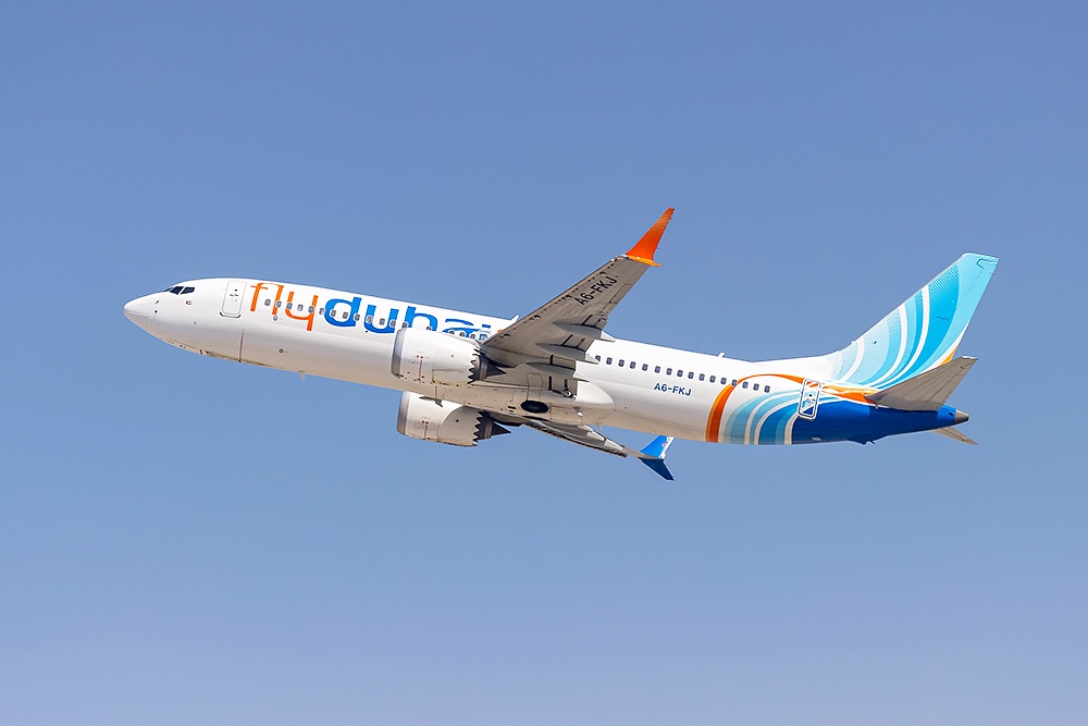 Пассажирский самолет Boeing авиакомпании Flydubai. Пассажирский самолет Boeing авиакомпании Flydubai.