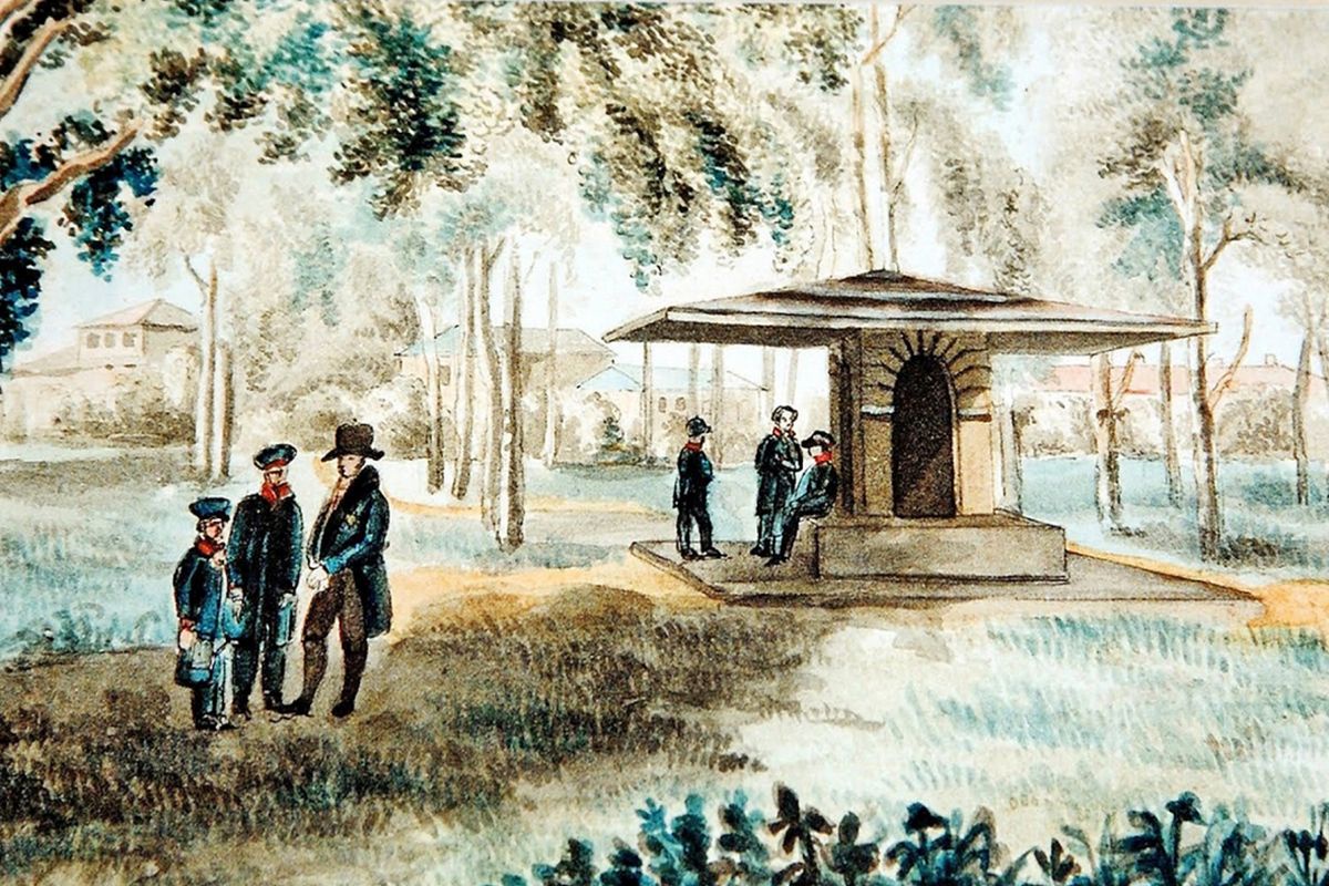 В. Лангер. Лицейский сад. Около 1820 года.