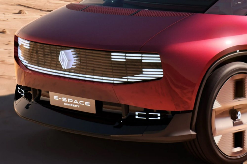 Концепт электрического минивэна Renault E-Space. Концепт электрического минивэна Renault E-Space.