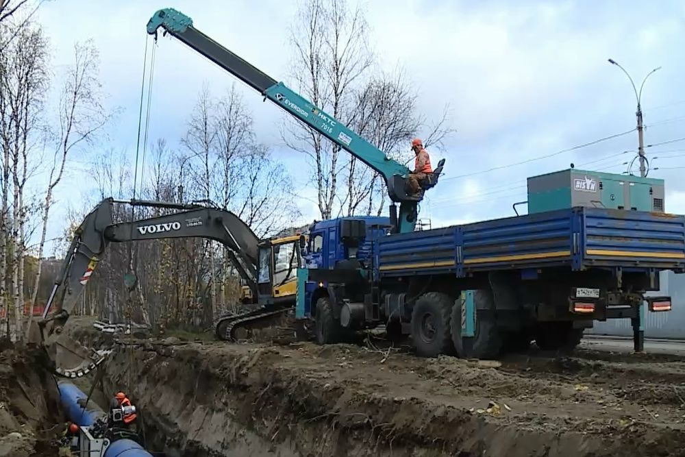 В Мурманске центральный водовод будет пластиковым.