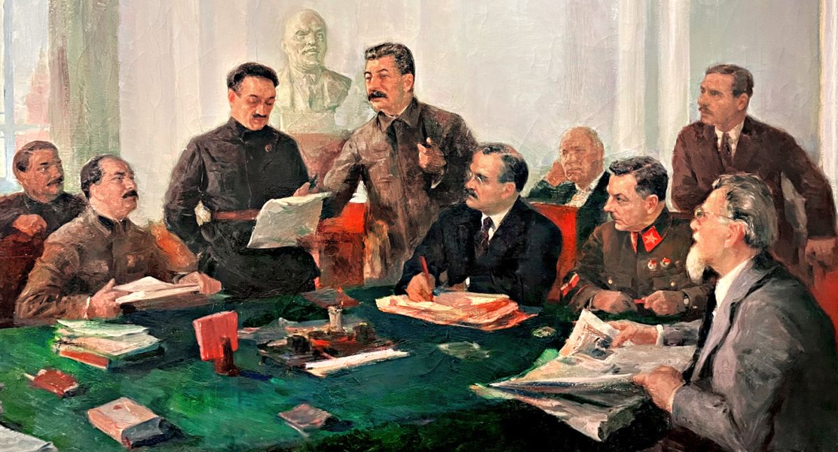 Ф. Модоров. Заседание Политбюро. 1939-1940 гг.