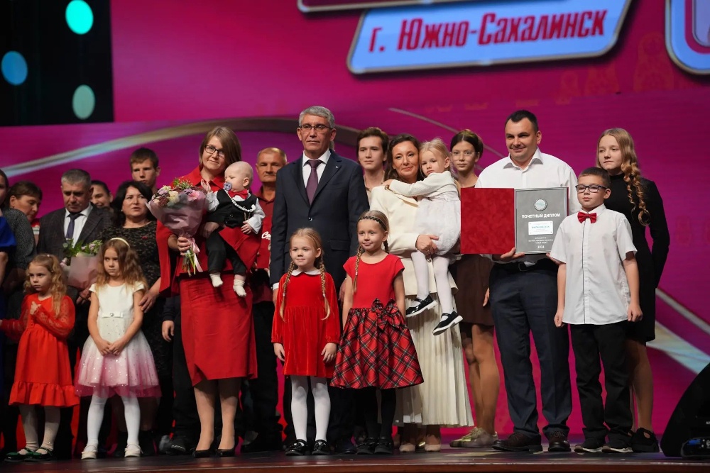 На церемонии награждения в Москве.