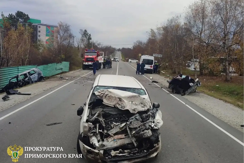 В Артеме произошло ДТП с участием трех машин