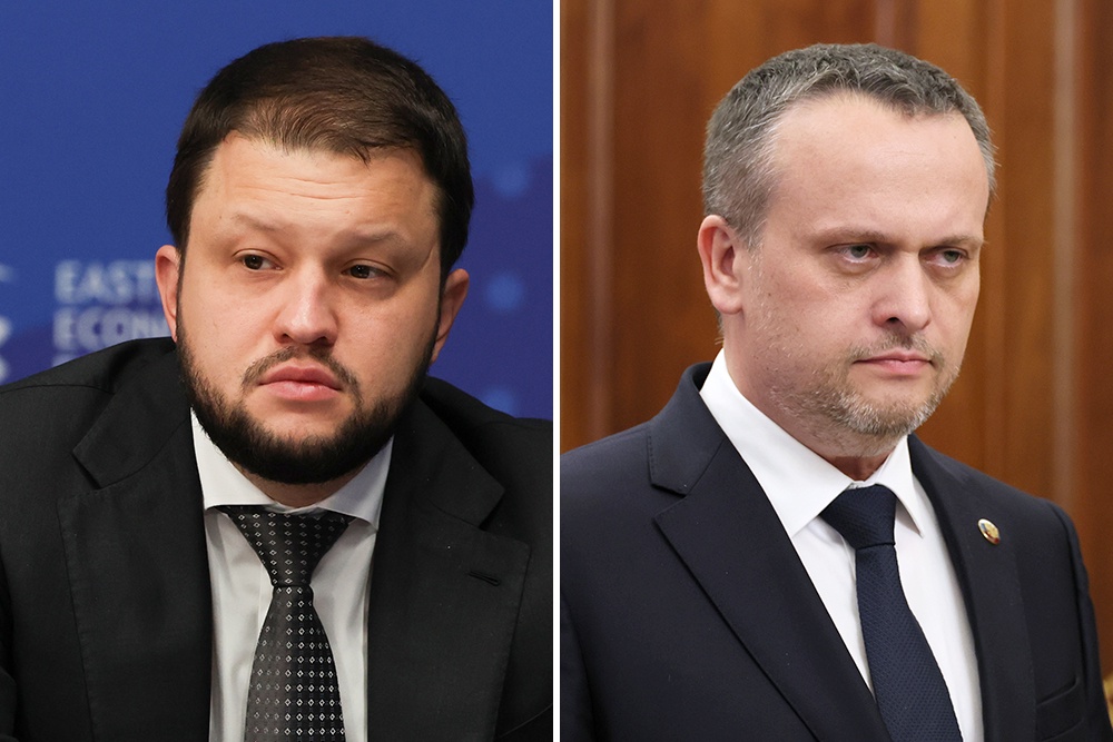 Главе Минтранса Андрею Никитину (справа) предложили стать вице-премьером, курирующим транспортную отрасль, а руководителю Росавиации Дмитрию Ядрову - возглавить министерство.