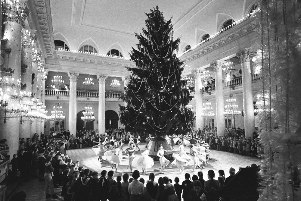 1963 год. Новогодняя елка в Колонном зале Дома Союзов. 