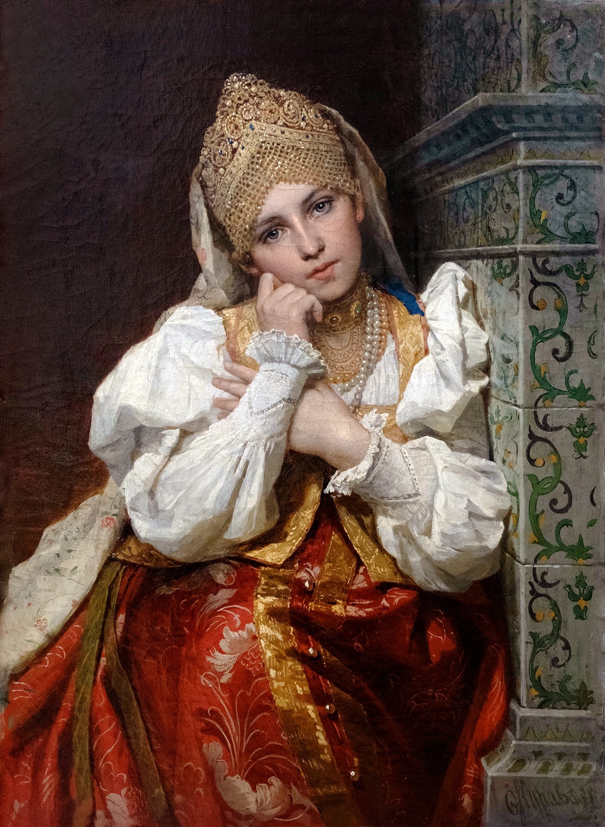 Ф. Журавлев. Боярышня. 1896 Ф. Журавлев. Боярышня. 1896