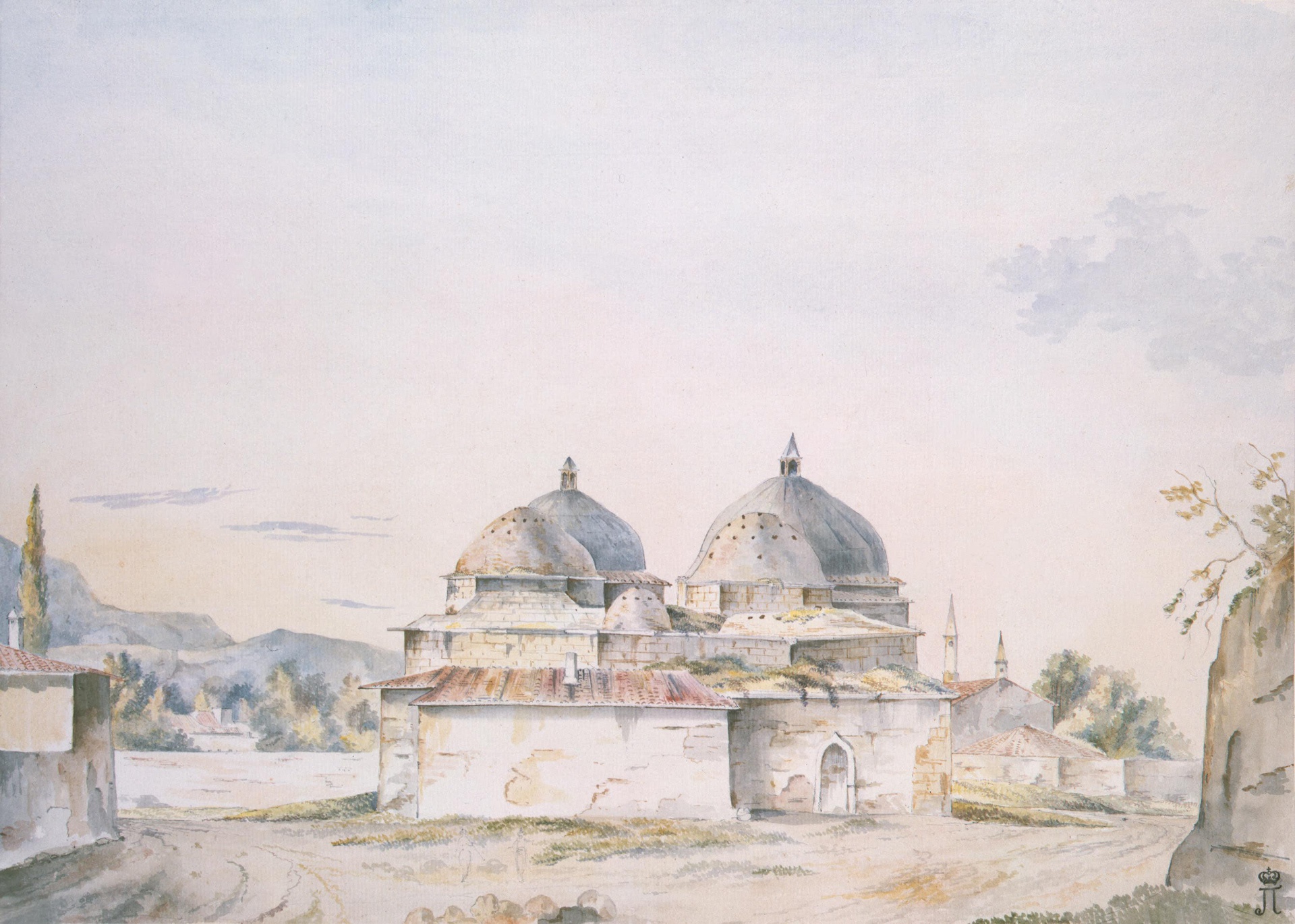 Уильям Томас Хэдфилд. Бахчисарайские бани. 1787 год. 