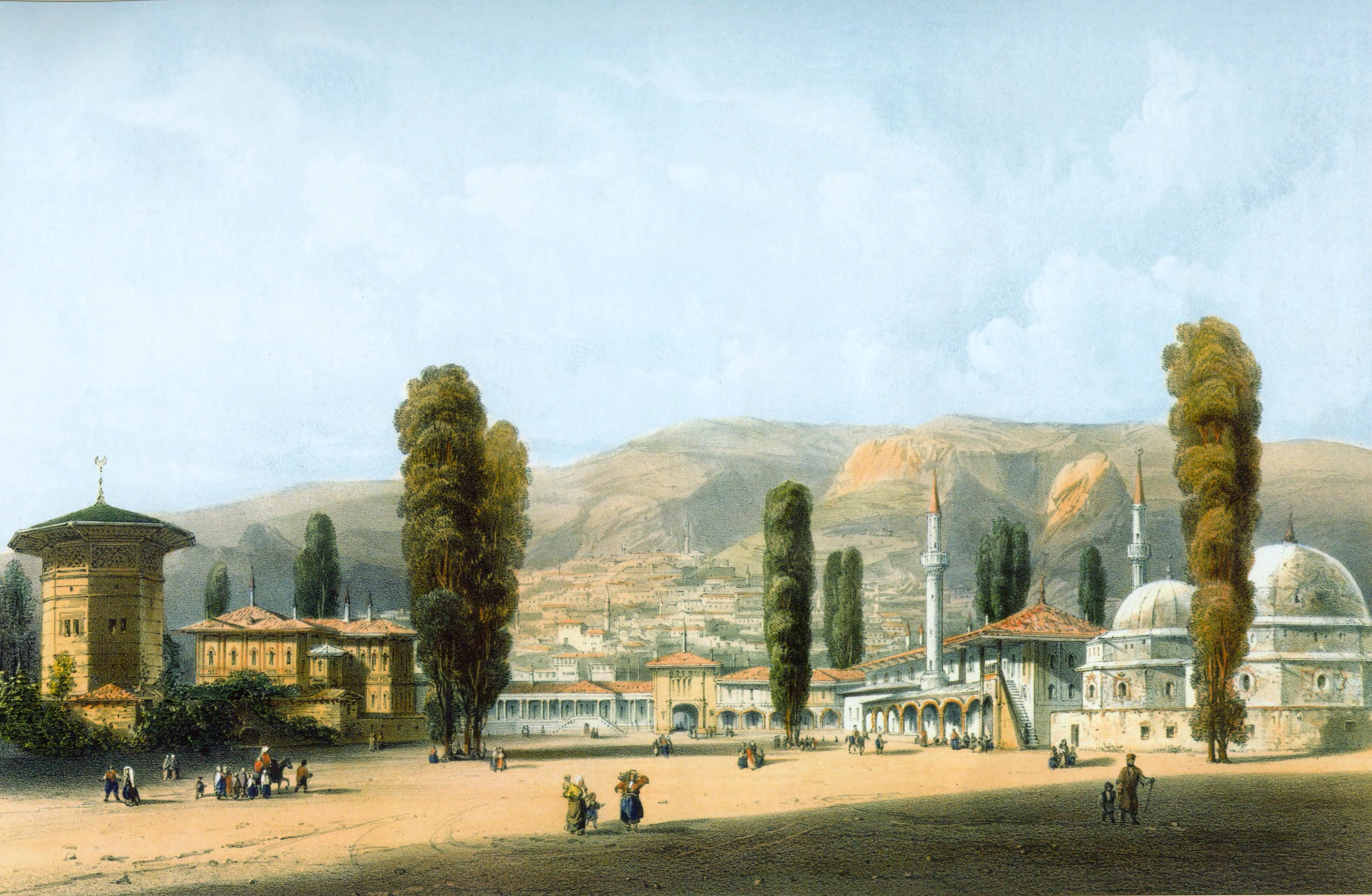  Карло Боссоли. Бахчисарай. Ханский дворец. 1840-е гг. 