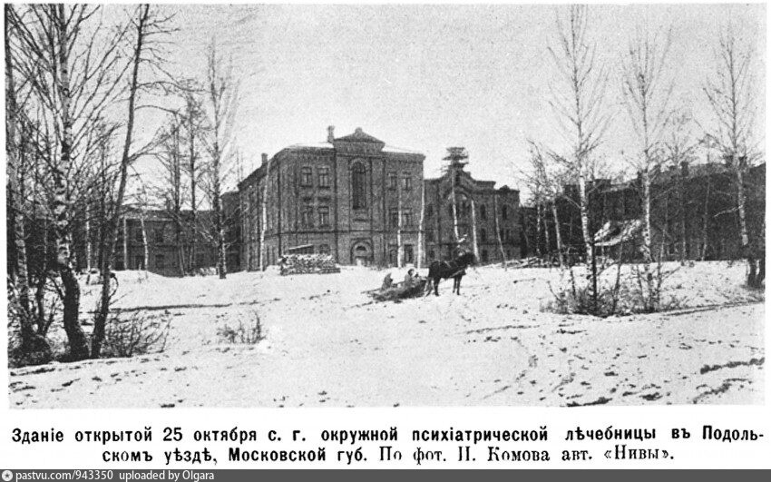 Окружная психиатрическая лечебница в с.Троицкое. Начало XX  века. 
