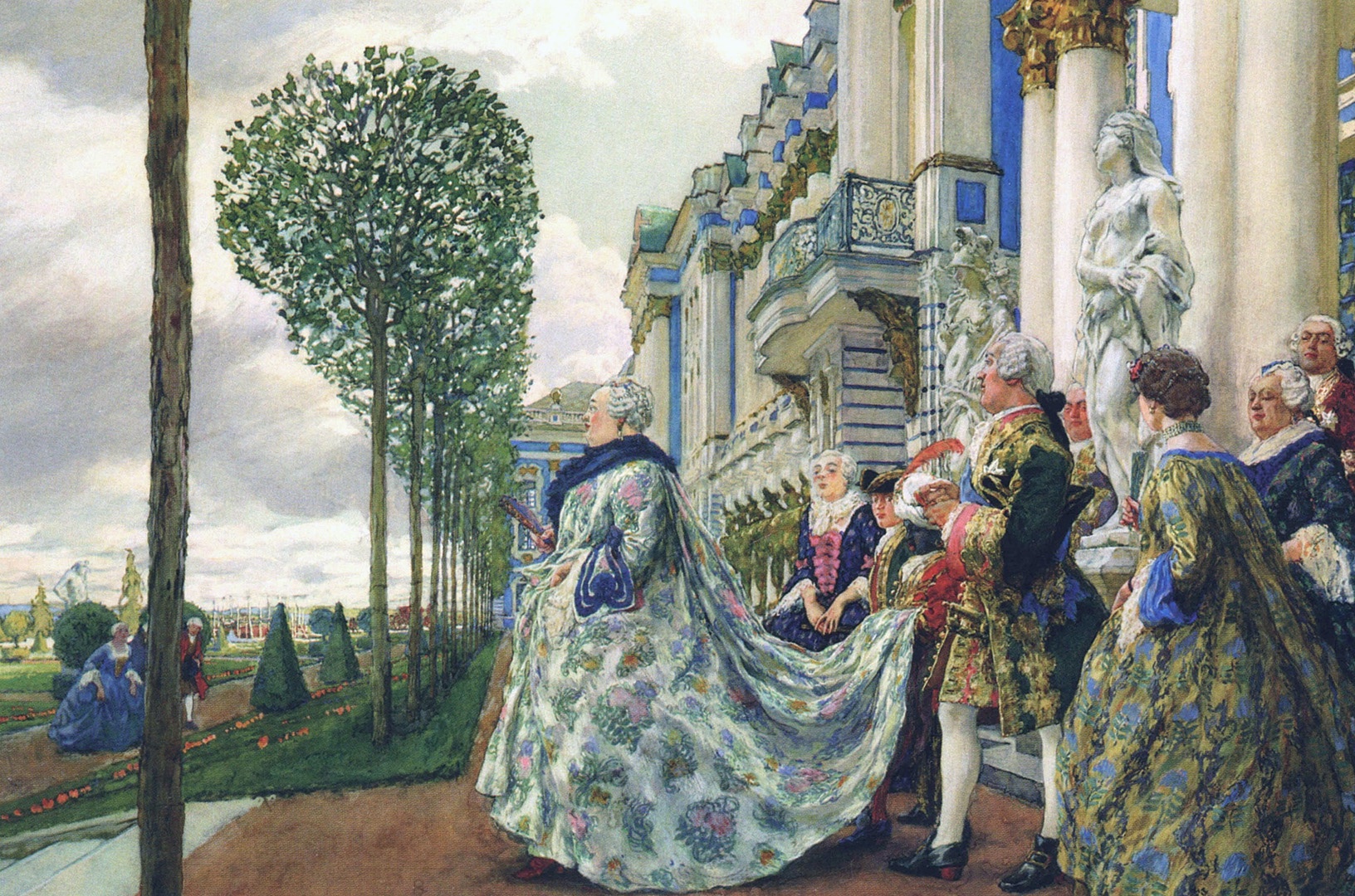 Евгений Лансере. Императрица Елизавета Петровна в Царском селе. 1905 год. 