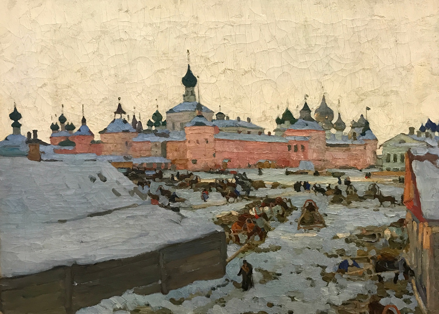 Константин Юон. Весенний вечер. Ростов Великий. 1906 год. 