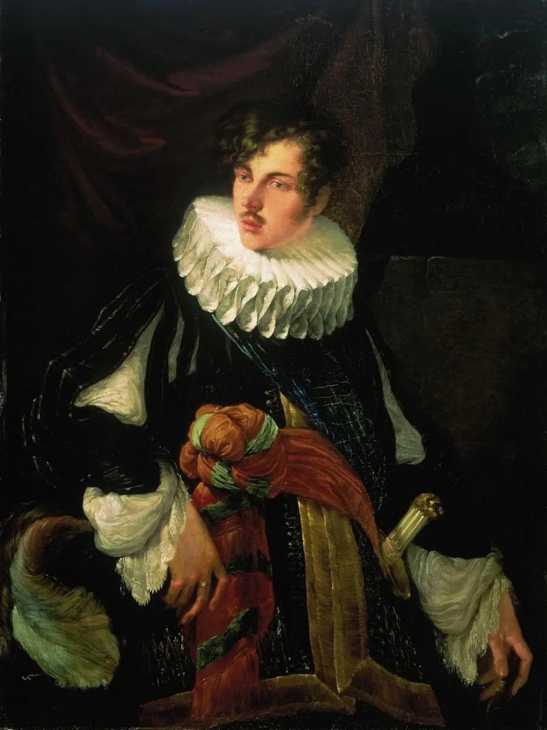 О. А. Кипренский. Портрет В. А. Перовского в маскарадном костюме XVII века. 1809 г.