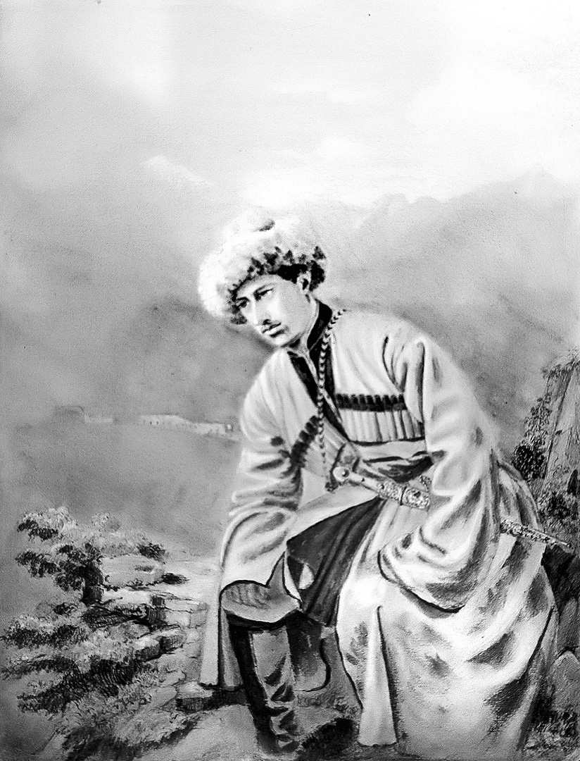 Портрет В.В. Давыдова (возможно, автопортрет). 1849-1852 годы. 