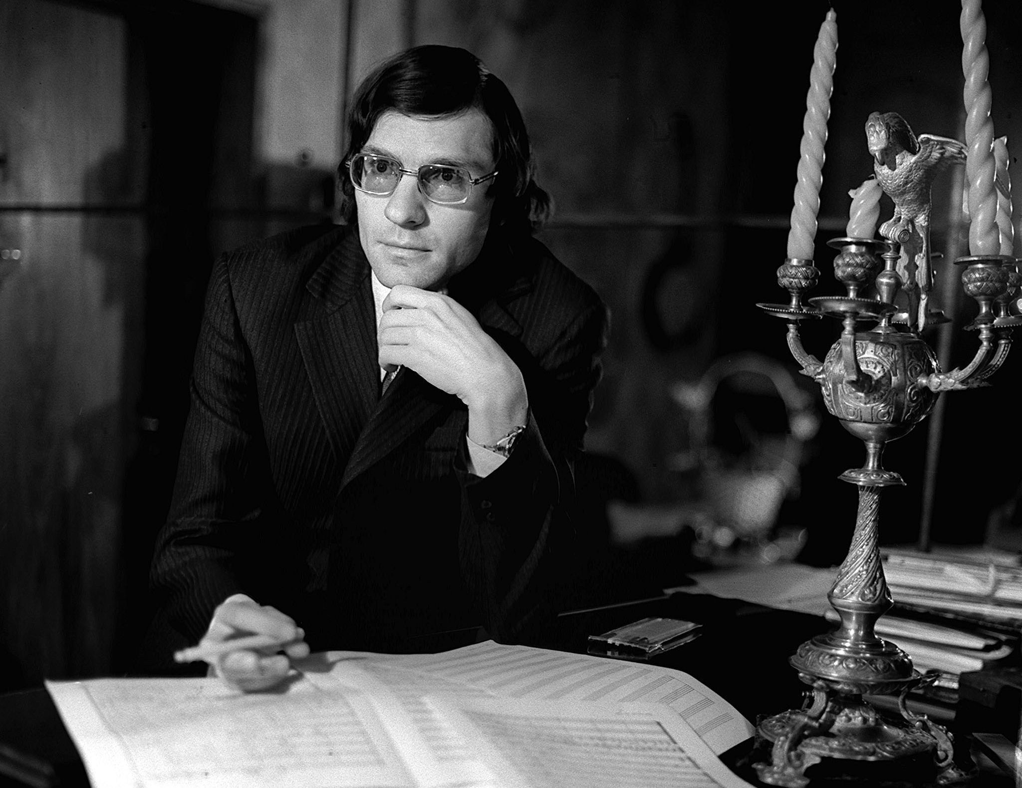 Композитор Давид Тухманов - автор песен "День Победы", "Мой адрес - Советский Союз", "Песня борцов за мир". 1977 год. 