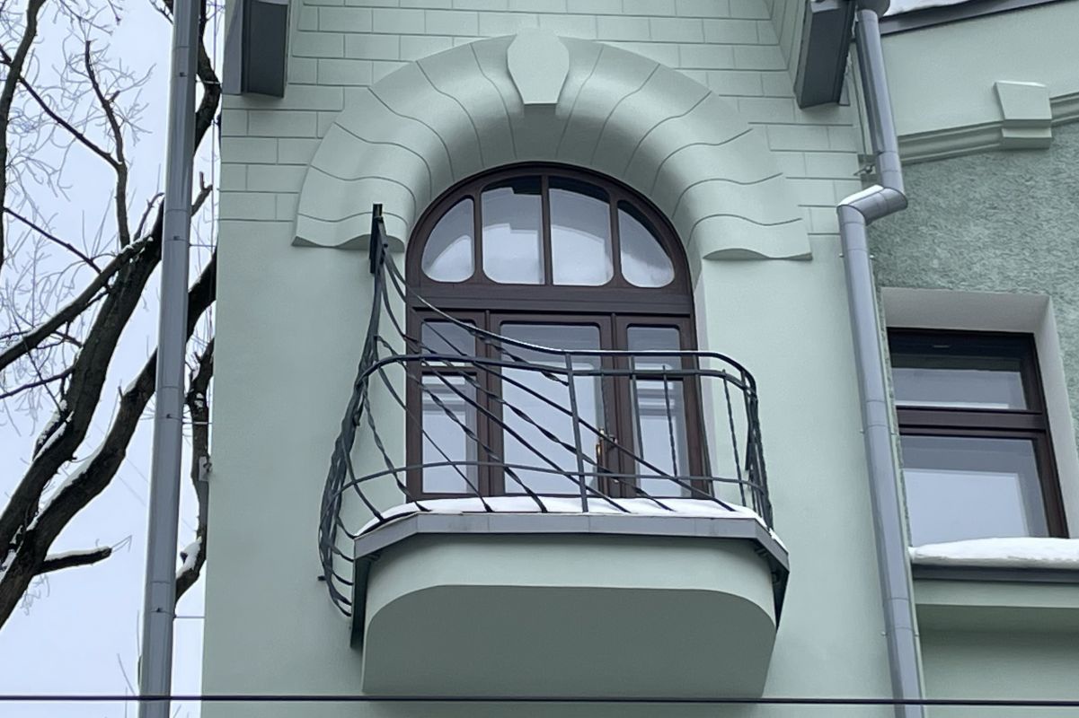 Обновленный особняк Ломакиной на ул. Гиляровского.