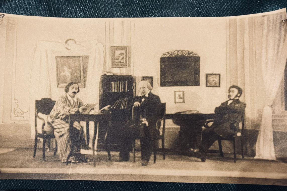 Сцена из любительского спектакля московского литературно-художественного кружка. Отдел рукописей РГБ