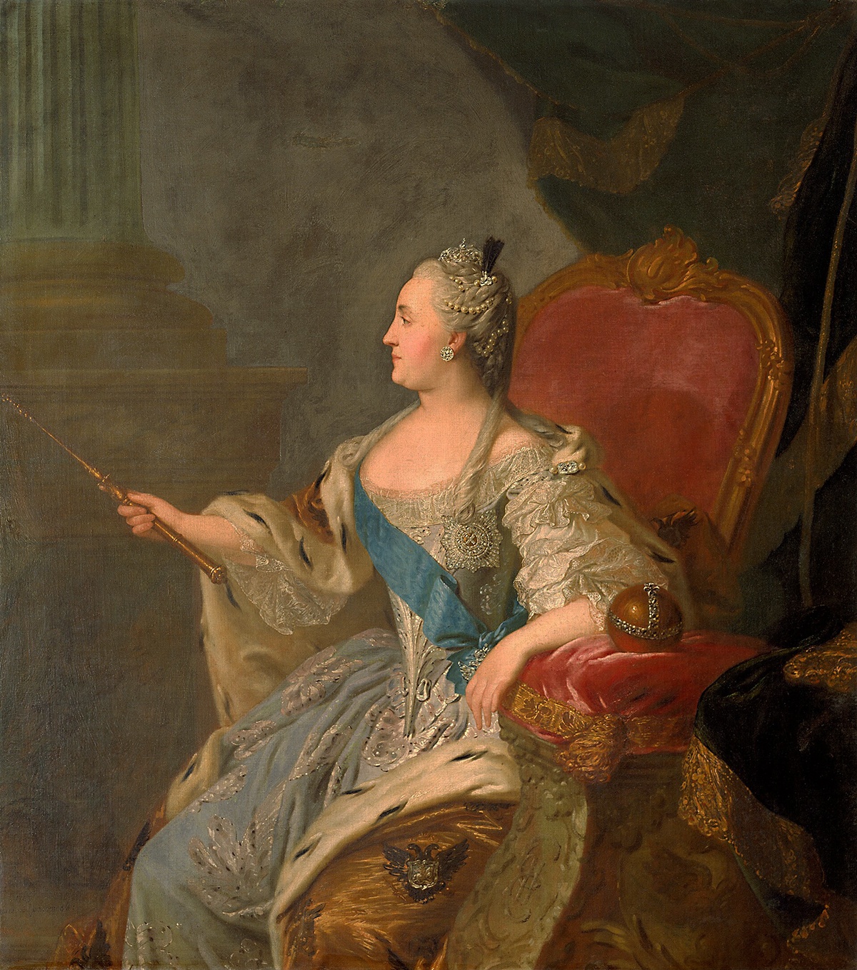 Федор Рокотов. Портрет Екатерины II. 1763