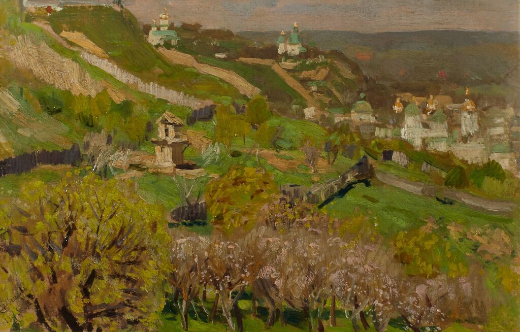 А. Васнецов. Весенний пейзаж. 1887